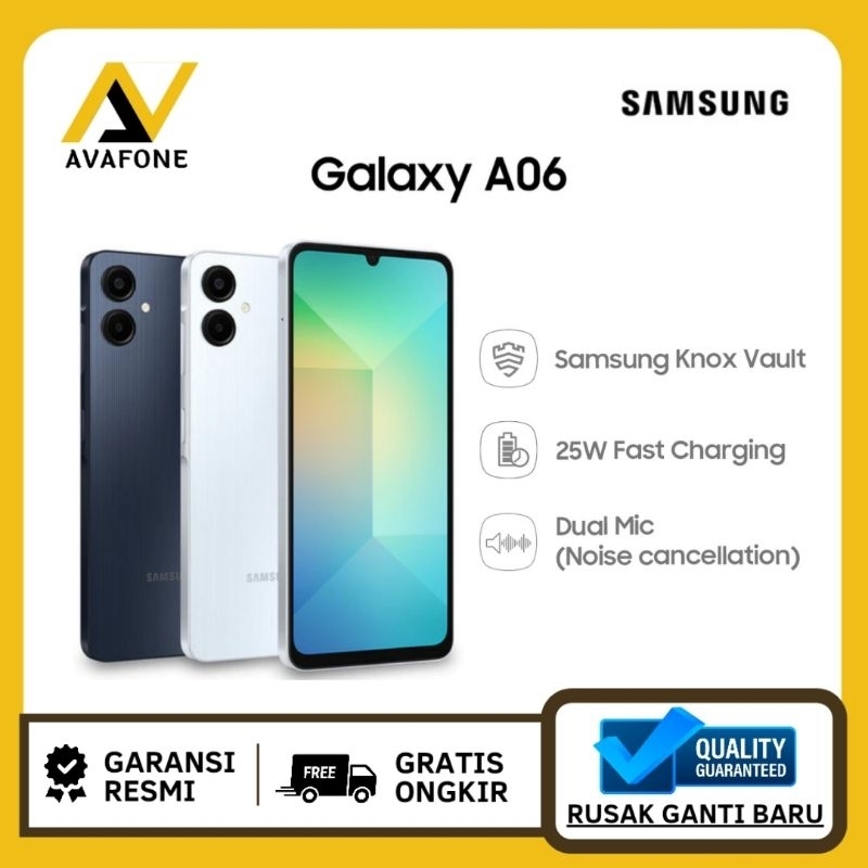 TERBARU HP Samsung A06 Ram 4+4/128 Bergaransi Resmi