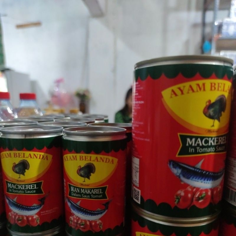 

Sarden Mackerel Cap Ayam Belanda