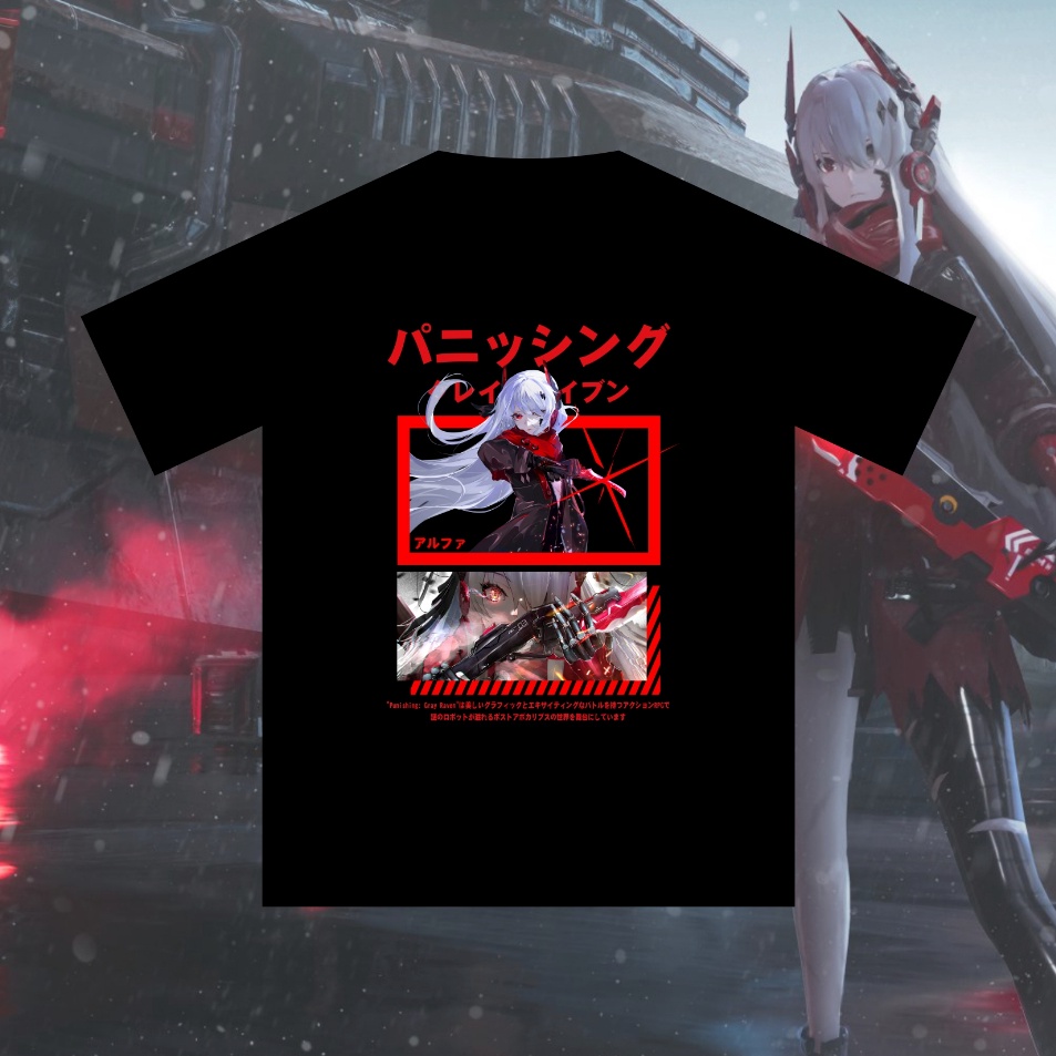 TERKENAL Kaos Punishing Gray Raven ALPHA Cotton Combed 3s