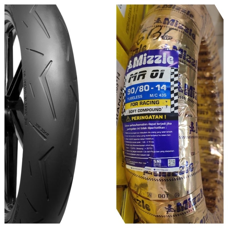 BAN MOTOR MIZZLE MR 01 & MR-X 80/80 & 90/80 100/80 RING 14 BAN SOFT COMPUND