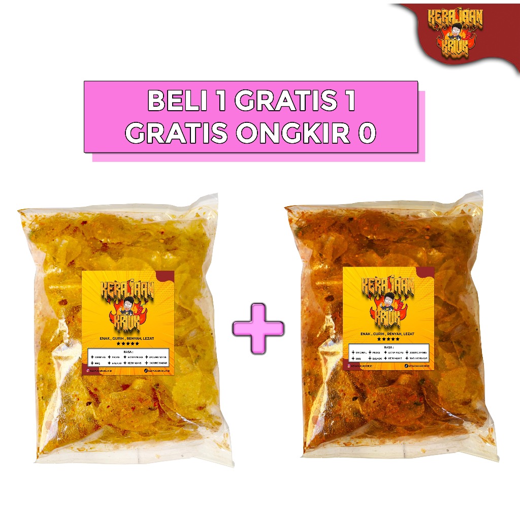 

250 Gram - KERIPIK KACA Kripca Pedas Gurih Dan Jeruk Snack Kripik Singkong Food