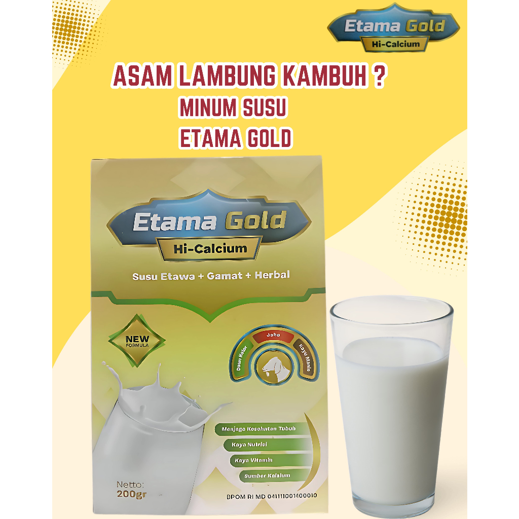 

( 5 BOX ) Susu Etama Gold Hi-Calcium Susu Kambing Etawa