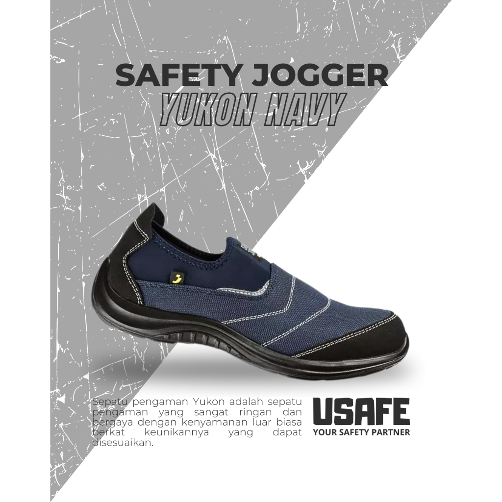 Sepatu Safety Jogger Yukon Navy Biru Blue