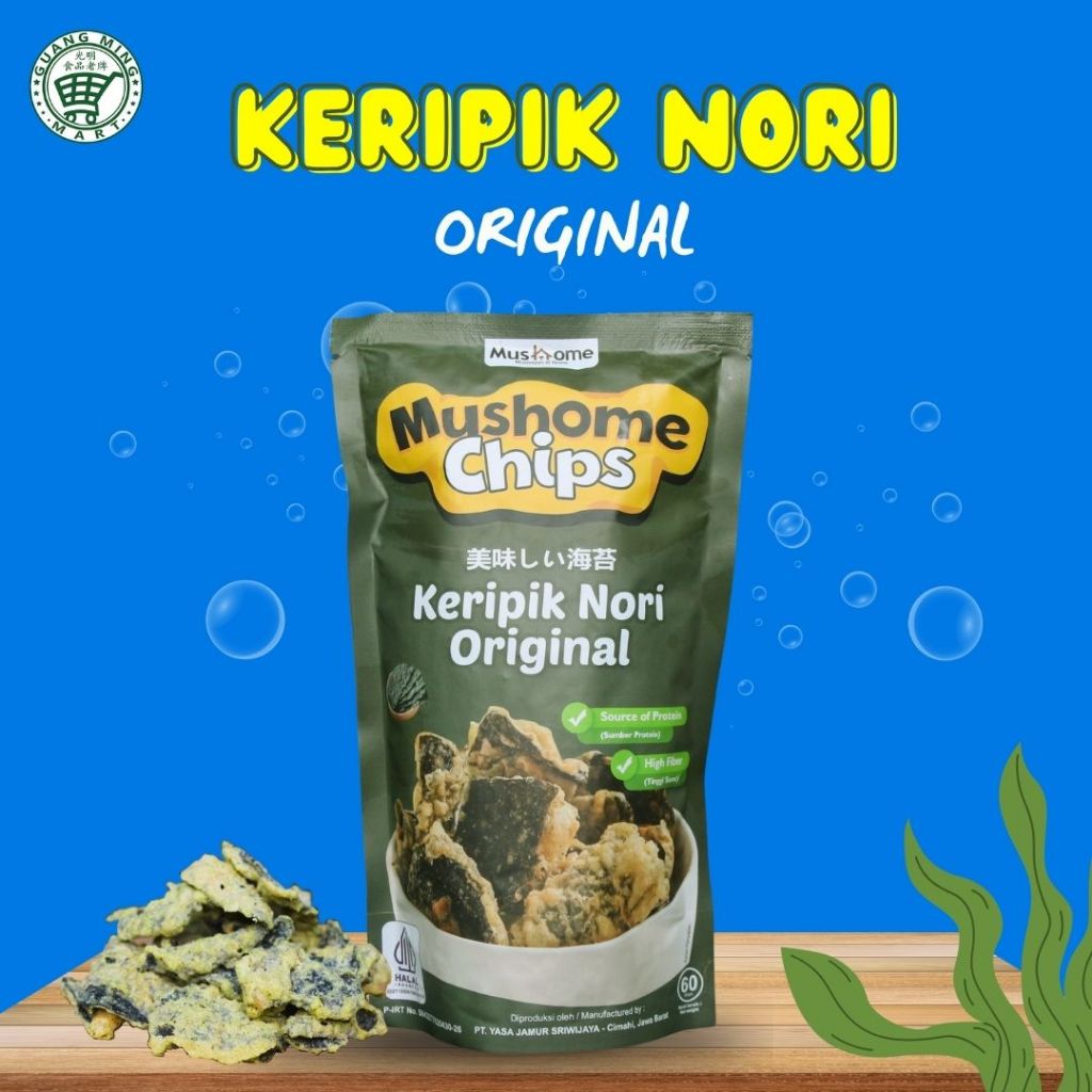 

Keripik Nori rasa Original "Mushome Chips