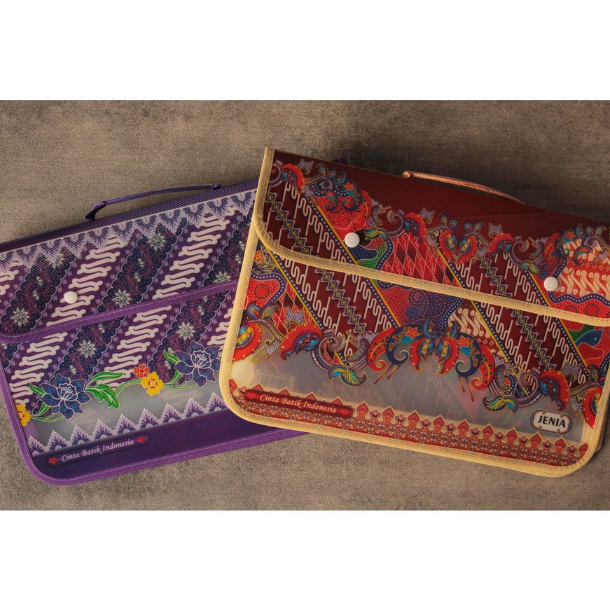 

NEW VARIAN Tas Kancing 2 Folio Batik Folio