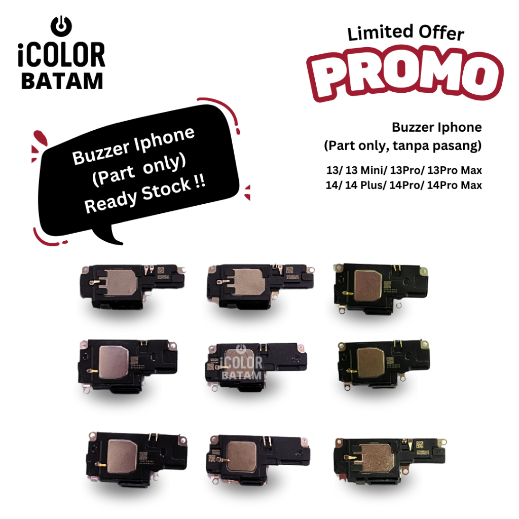 Buzzer Iphone 13/ 13 Mini/ 13Pro/ 13Pro Max/ 14/ 14 Plus/ 14Pro/ 14Pro Max Original - Icolor Batam