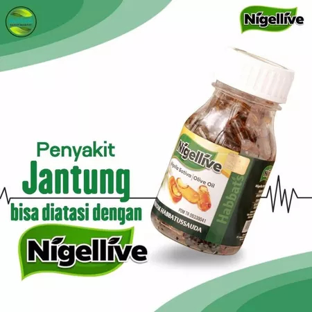 Nigellive Minyak Habbatussauda plus Minyak Zaitun