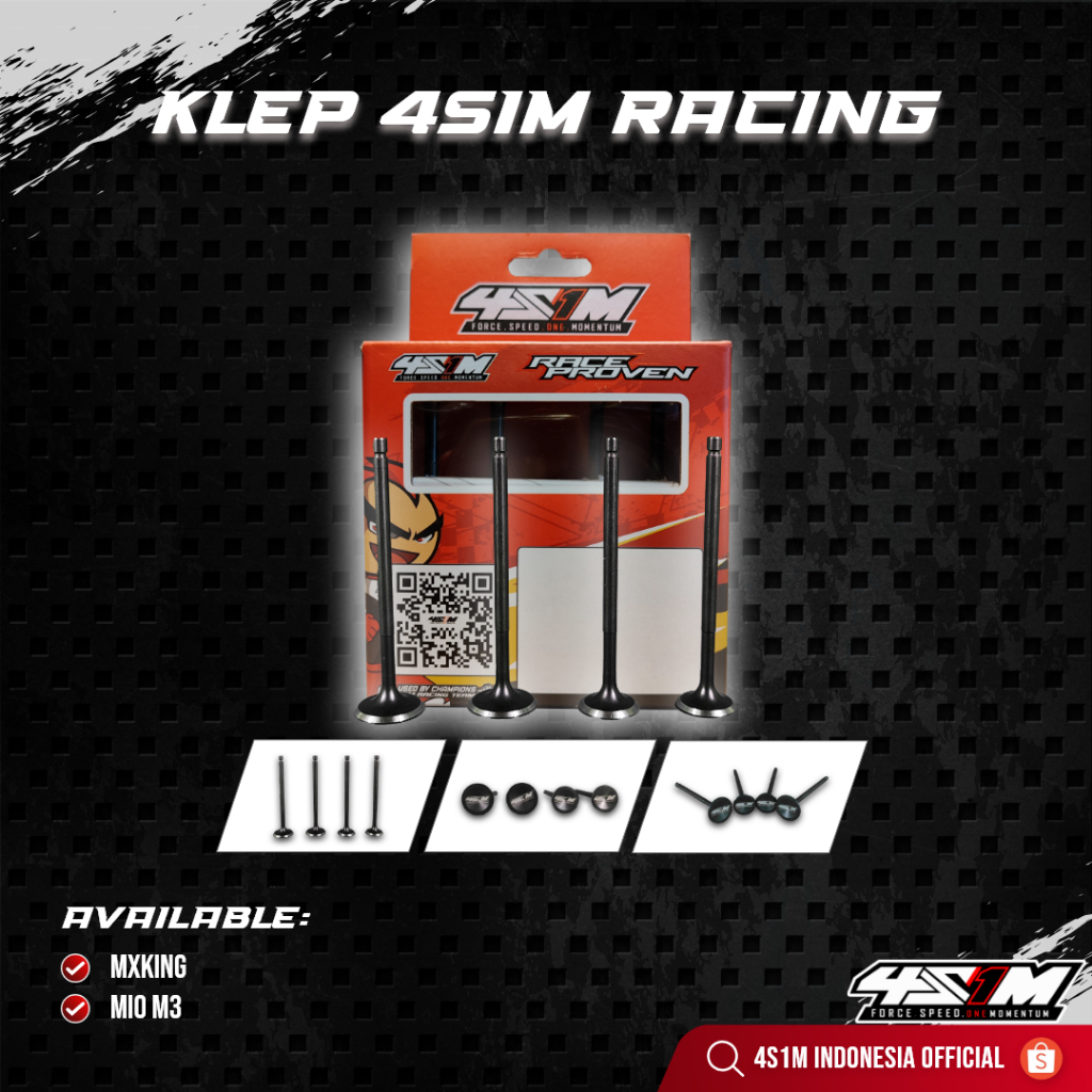 VALVE KLEP 4S1M RACING 22/19 | 29/24 | 30/25 - KATUP VALVE KELEP SKIR KLEP PAYUNG KLEP RACING