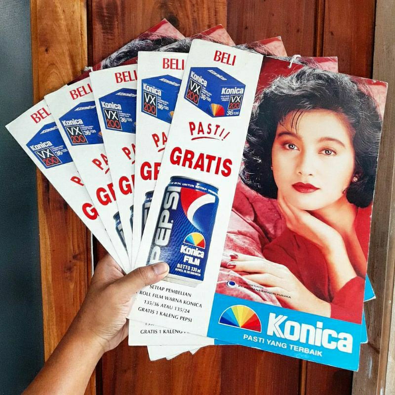 Poster iklan konica original jadul