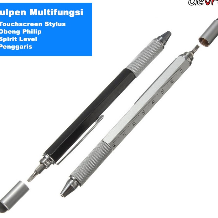 

HOT PRODUK Pulpen Pena Multifungsi Plastik Stylus Penggaris Level Obeng 9625