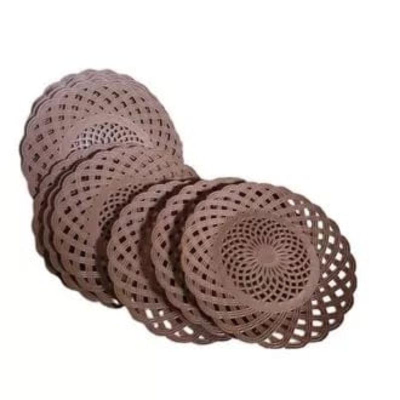 PIRING ROTAN PLASTIK 1 LUSIN