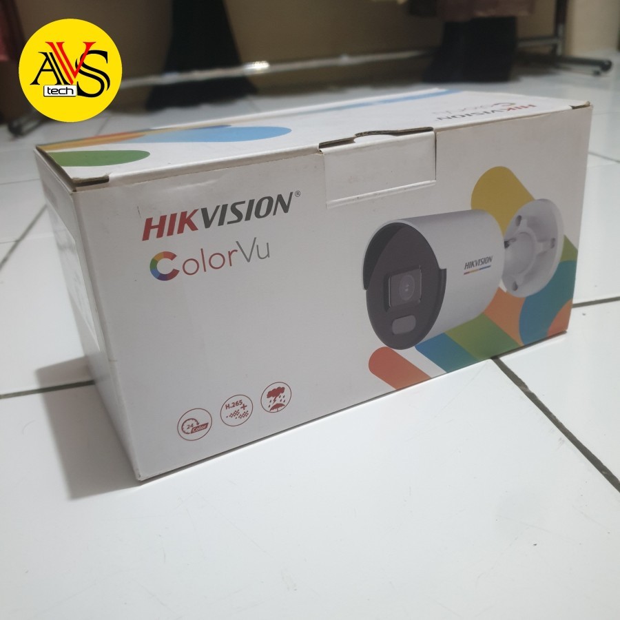 HIKVISION COLORVU IP CAMERA OUTDOOR 4MP 2.8MM DS-2CD1047G0-L