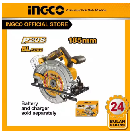Circular Saw Cordless Brushless 20V INGCO CSLI1851