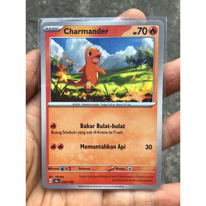 CHARMANDER KARTU POKEMON LANGKA
