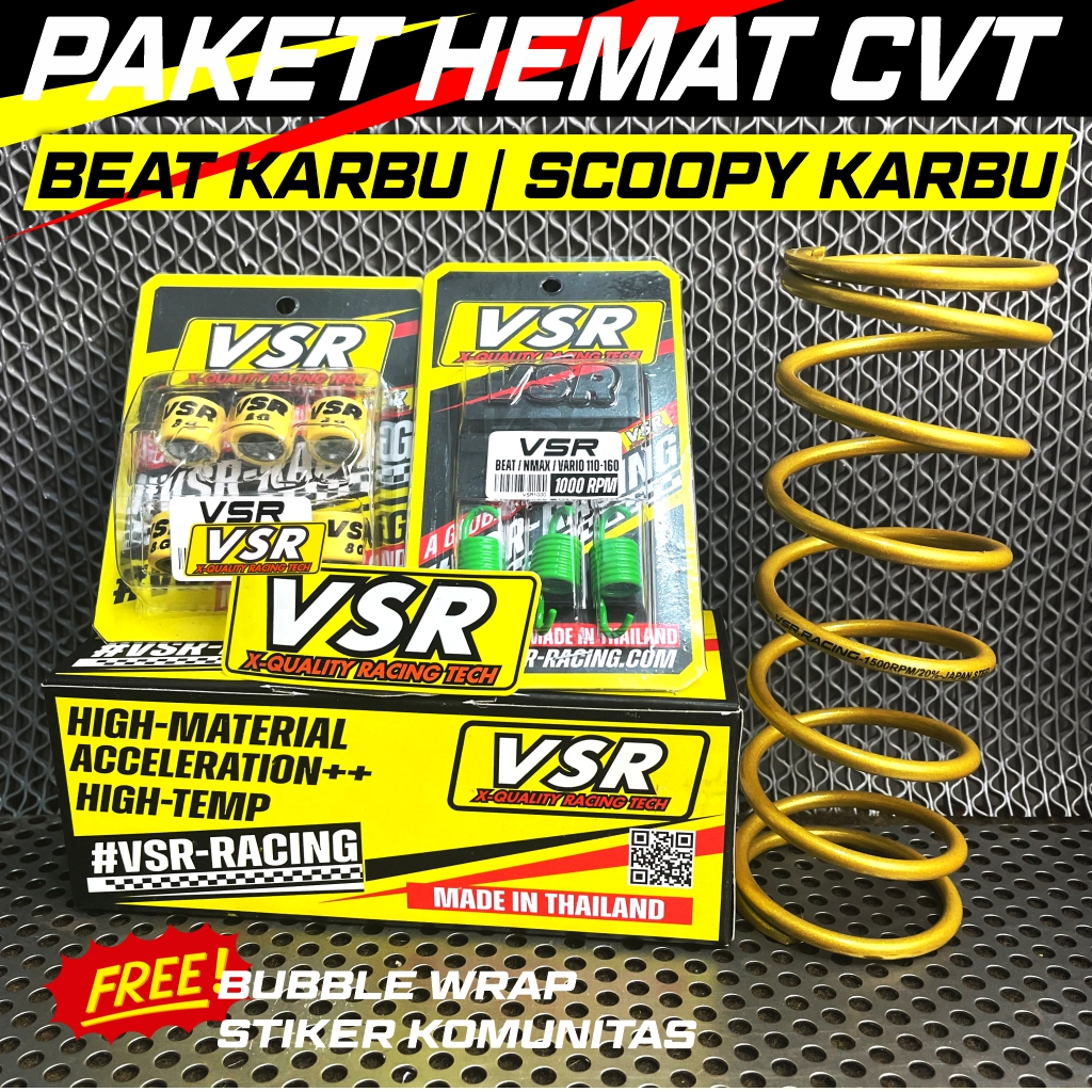 Paket Hemat Upgrade CVT Beat Karbu cvt upgrade akselerasi Paket Kirian Scoopy Karbu