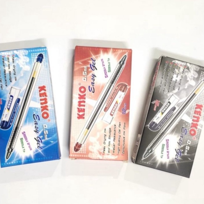 

PROMO BESAR Pulpen Kenko Easy Gel 5mm 1pak12pcs