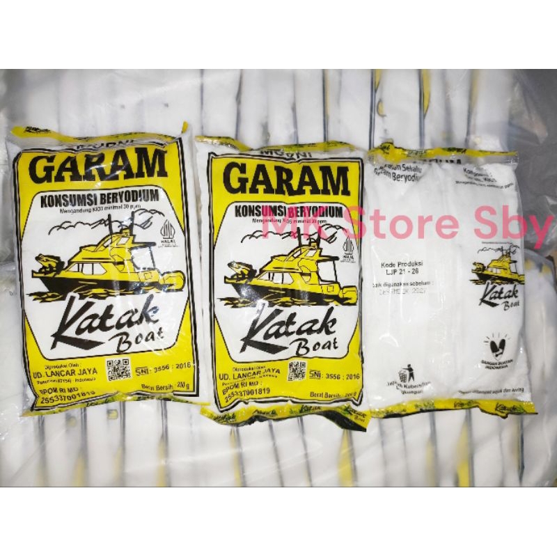 

Garam beryodium cap katak boat 200 g isi 5