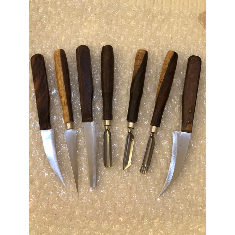 Pisau garnish - Pisau ukir buah - Pisau carving buah - Pisau dekorasi makanan - Pisau garnish set le