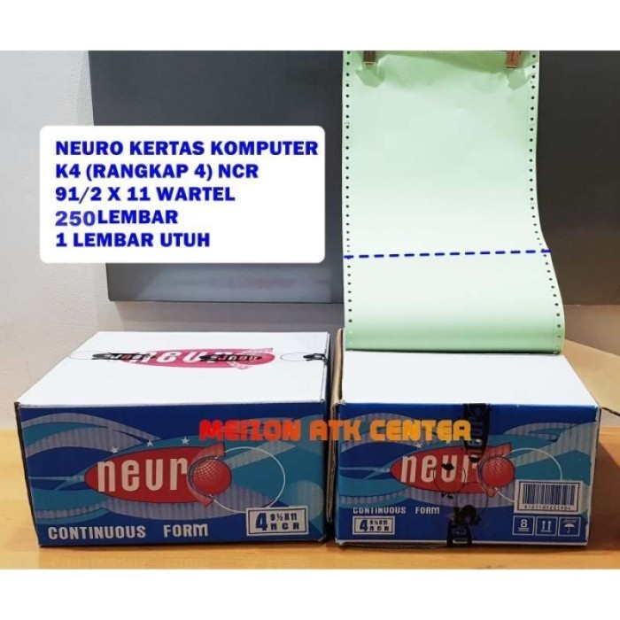 

NEURO Continous Form Komputer 9 1/2" X 11 4 PLY ( DUS ) PROMO MURAH