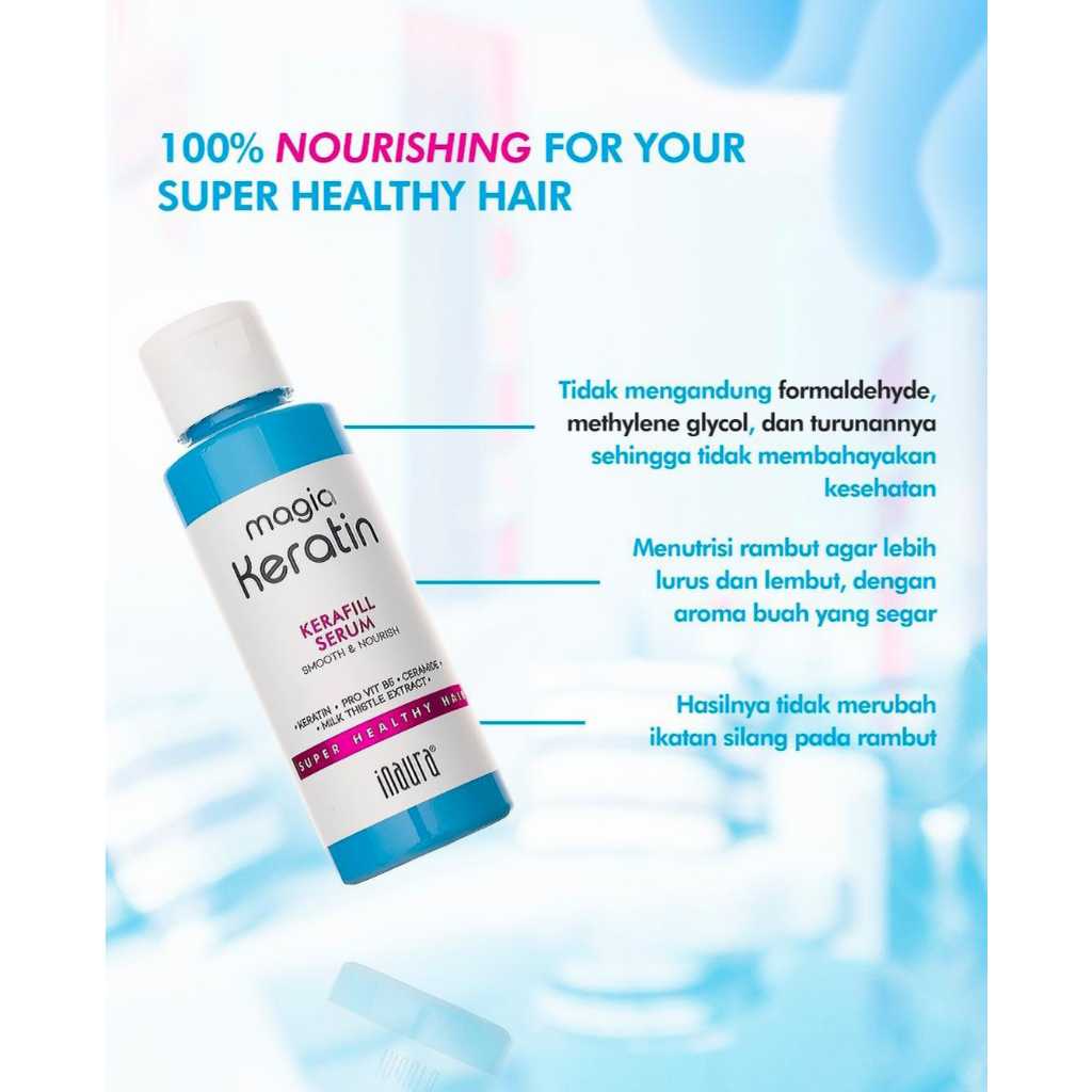 Inaura Serum Magia Keratin Kerafil 75ML - Serum rambut keratin inaura