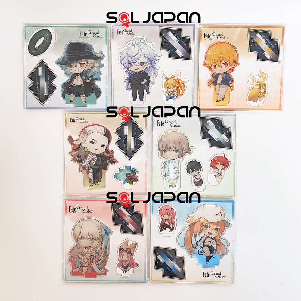 Fate Grand Order FGO Charatoria Acrylic Stand Summer Edmond Dantes Merlin Gilgamesh Oberon Douman Mo
