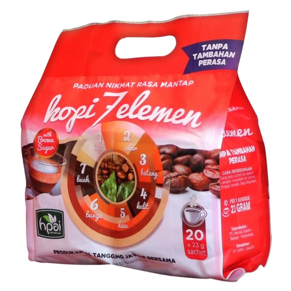 

Kopi 7 Elemen HNI HPAI Kopi Sevel 20 sachet