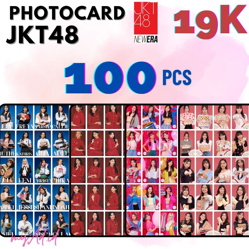 [100 PCS] PHOTOCARD JKT48 - LIBRARY, 10TH ANNIVERSARY, PARTY ANNIVERSARY, VALENTINE