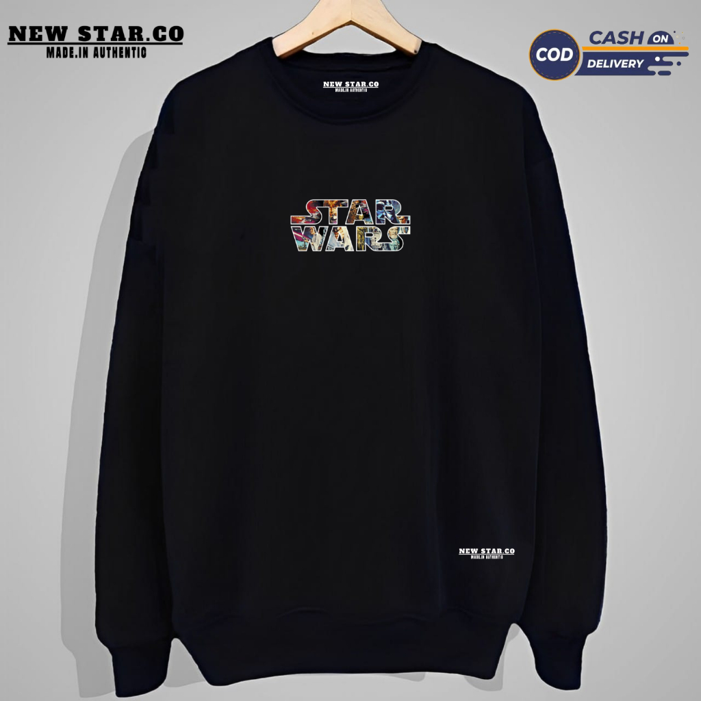 STARWARS SWEATSHIRT SWEATER CREWNECK PRIA - NEW STAR.CO ORIGINAL CN TERLARIS 20024 TERMURAH UKURAN M