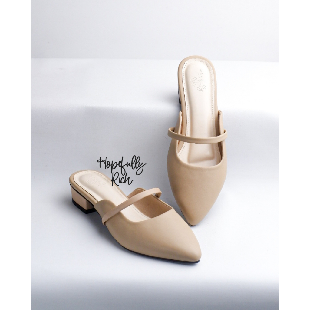 hopefully rich 09 sandal mules /hak 3cm