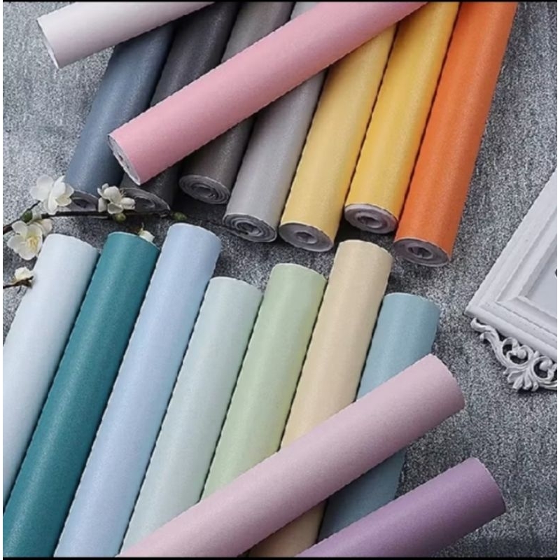 wallpaper sticker polos/wallpaper sticker Makassar/COD wallpaper