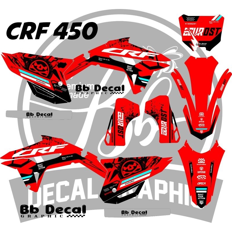 decal crf 450 stiker crf 450 terbaru decal crf 450 bisa request