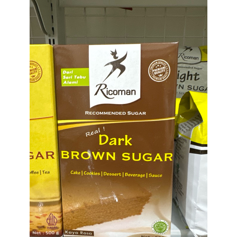

ricoman dark brown sugar 500gr