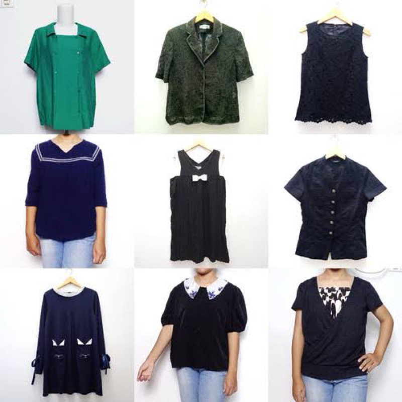 kemeja blouse korea prelove terbaik termurah