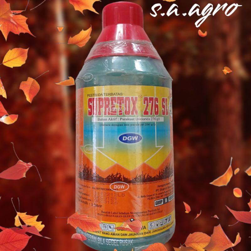 Herbisida Supretox 276 SL 1liter herbisida DGW langsung kering