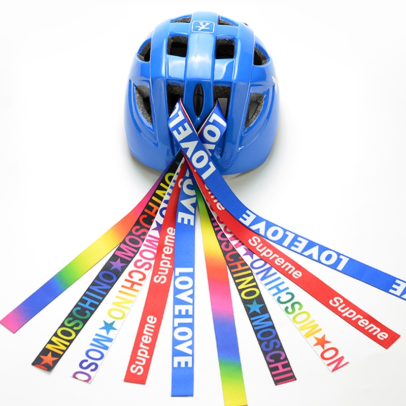 5Pcs Helm Pita Ribbon Helm Ribbon Helm Rambut Helm Untuk Pushbike Balancebike -