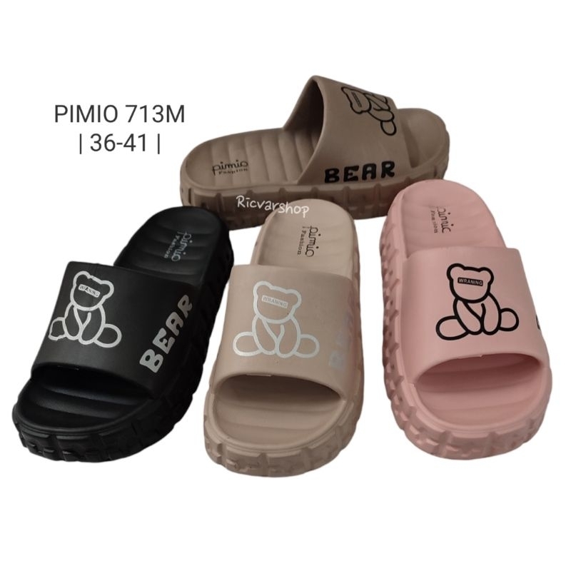Sandal Slop Karet Wanita PIMIO 713M(36-41)/Sandal Karet Wanita/Sandal Slop Wanita/Sandal Wanita/Send