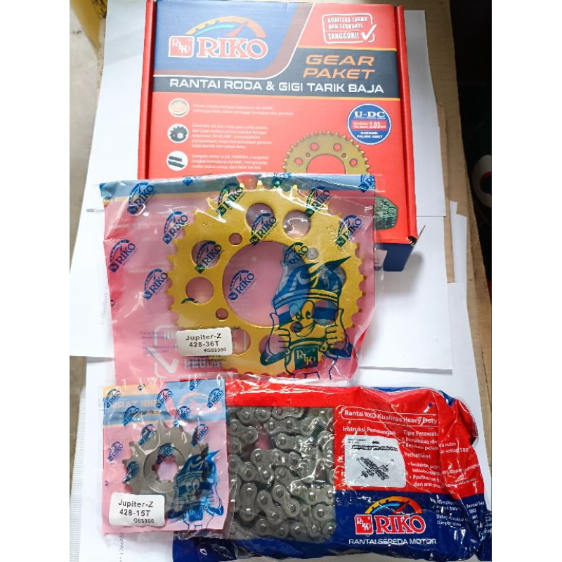 GEAR PAKET RIKO YAMAHA JUPITER Z GOLD