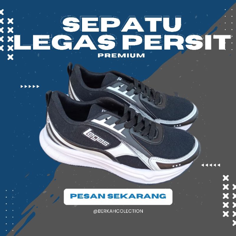 Sepatu Legas Persit ark hitam/sepatu runing league legas ori/sepatu olahraga