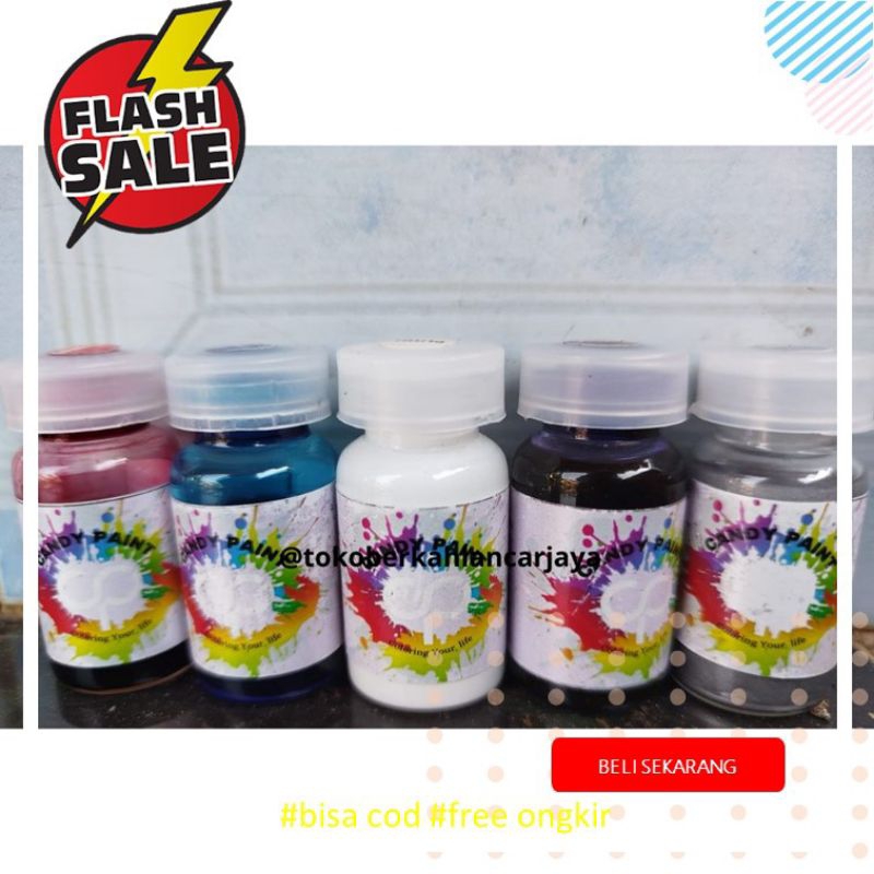 (OLES) 12,5 ML PEWARNA LOGAM CANDY PAINT CAT OLES CANDY CHROME CAT KROM