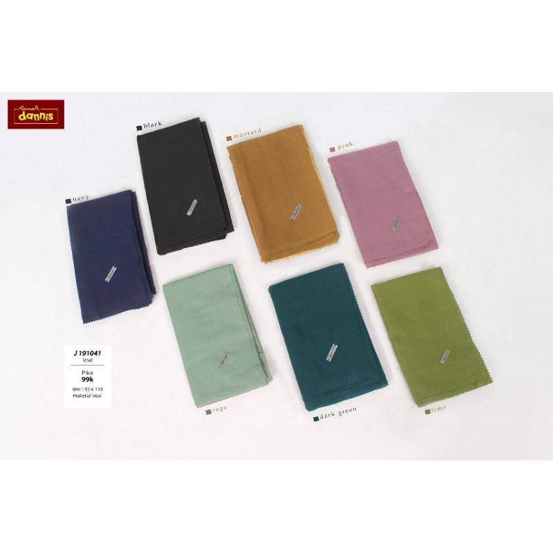 BACK IN STOK WARNA TERBARU JILBAB SEGIEMPAT  J191041 BY DANNIS COLLECTION