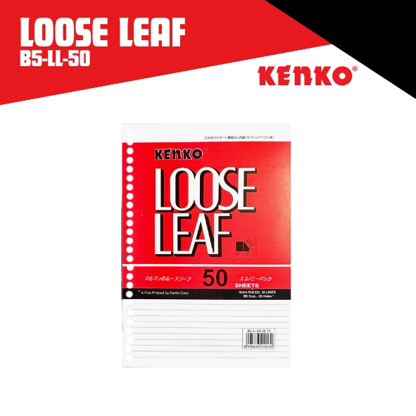 

Kertas File Binder Loose Leaf Kenko B5-50