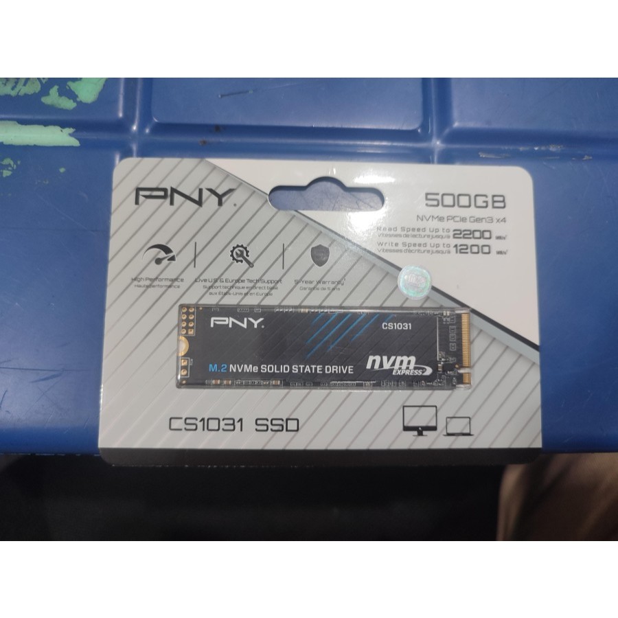 PNY SSD NVME 500GB CS1031 PCIE Gen 3x4 M.2 2280