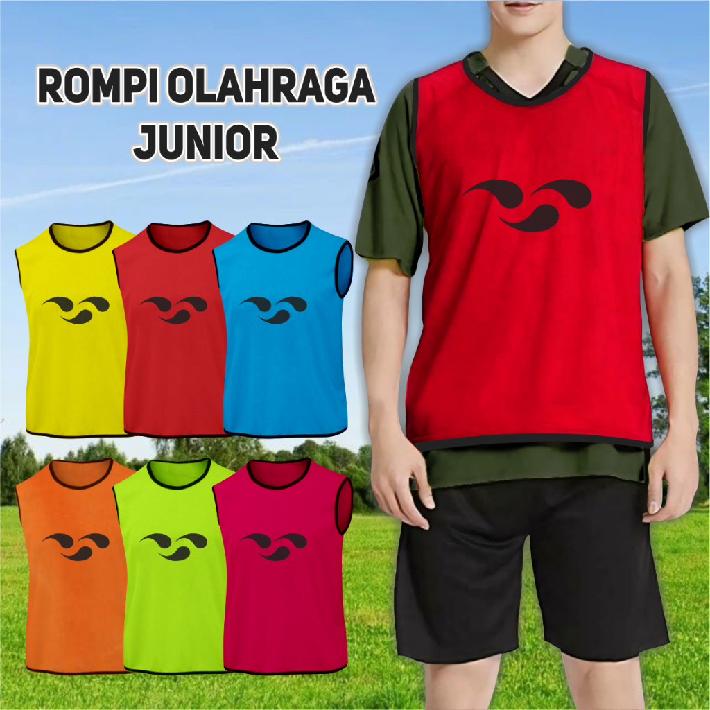Rompi latihan sepakbola anak rompi olahraga anak sd smp rompi bola dan futsal anak rompi anak laki-l