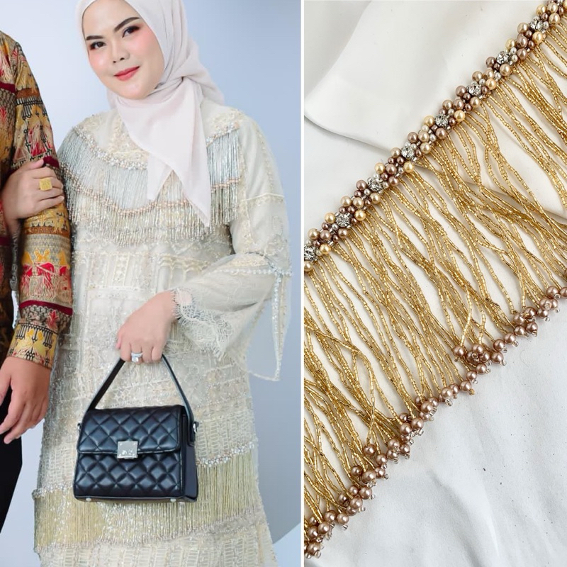 Renda Payet ribbon Kristal Juntai / Payet juntaian