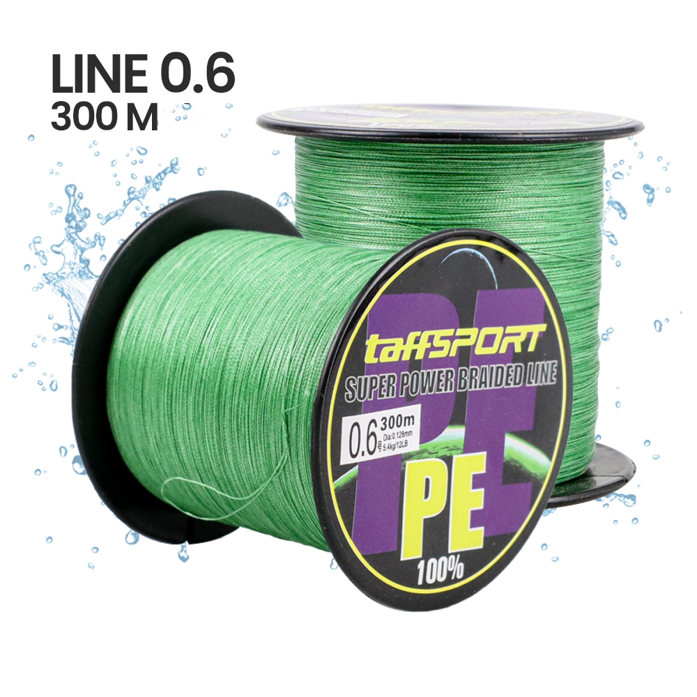 TaffSPORT Braided Thick Line 300M Tali Benang Senar Pancing PE Murah Kuat - Senar Pancing 300m Super