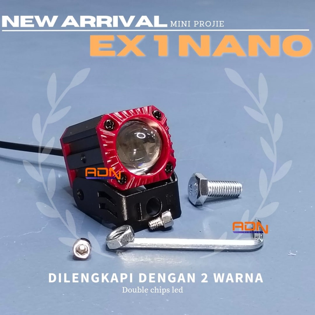 EX1 LED Mini Projie 1 Mata Mini Laser Micro Projie 1 Lens Sql Cree Lampu Sorot Tembak Foglamp