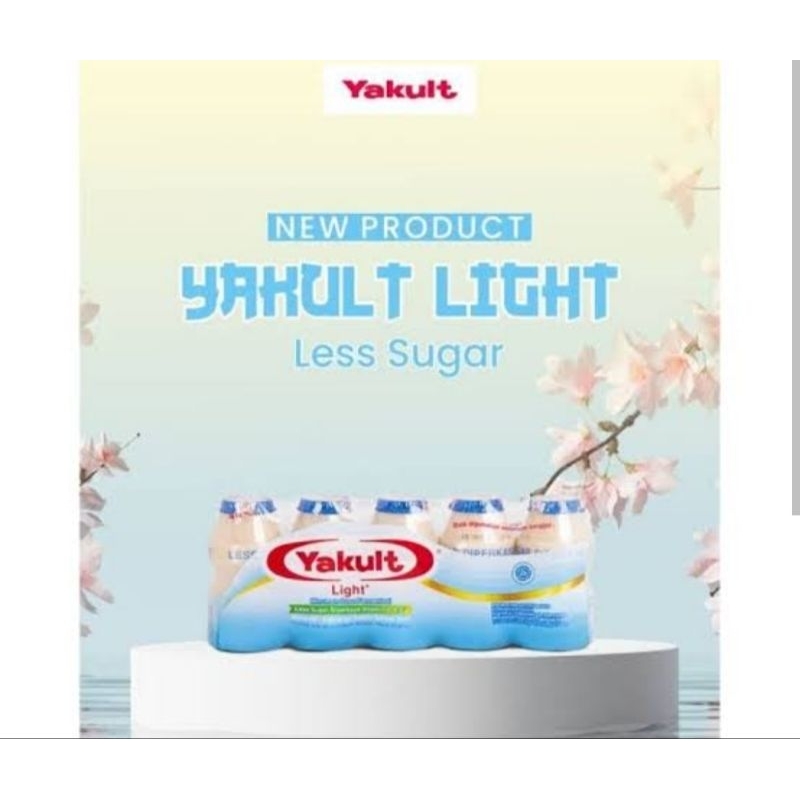 

Yakult Light / less sugar / biru 1 pek isi 5 botol