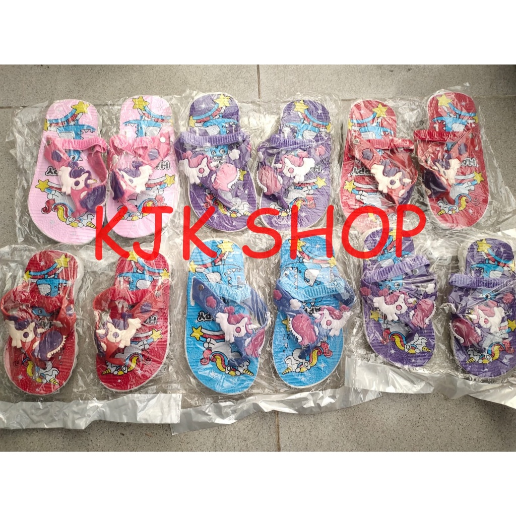 Sandal Jepit Unicorn Anak Cowok dan Cewek PCU Balance Anak Cit-Cit 558 ukuran 24-29