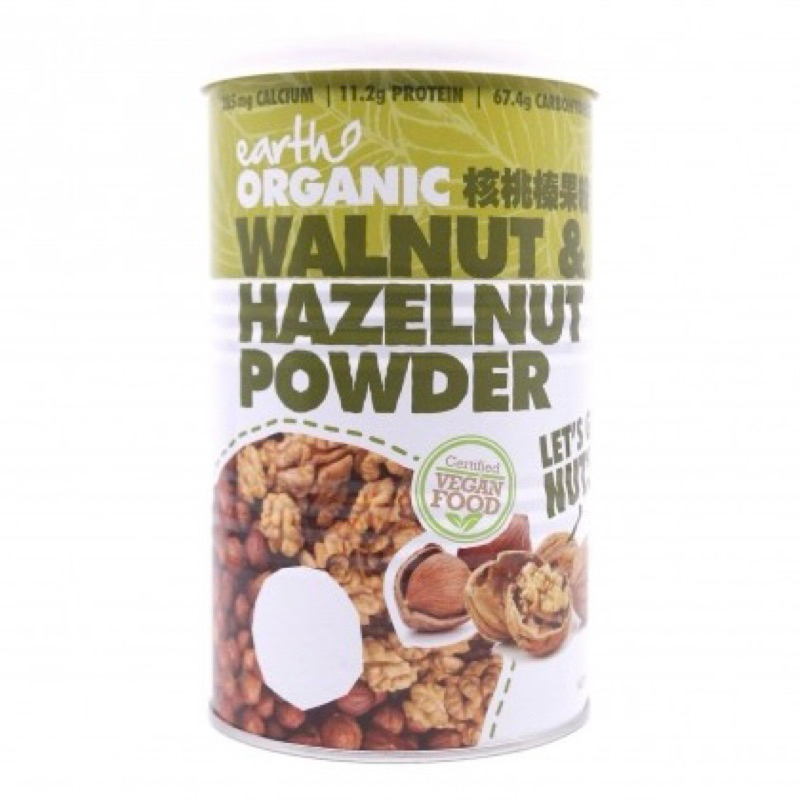 

EARTH ORGANIC Walnut & Hazelnut Powder 500g