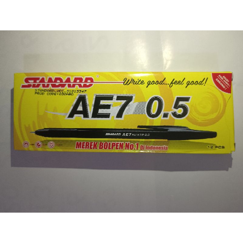 

Pulpen Standard AE7 0.5 Isi 12 Pcs